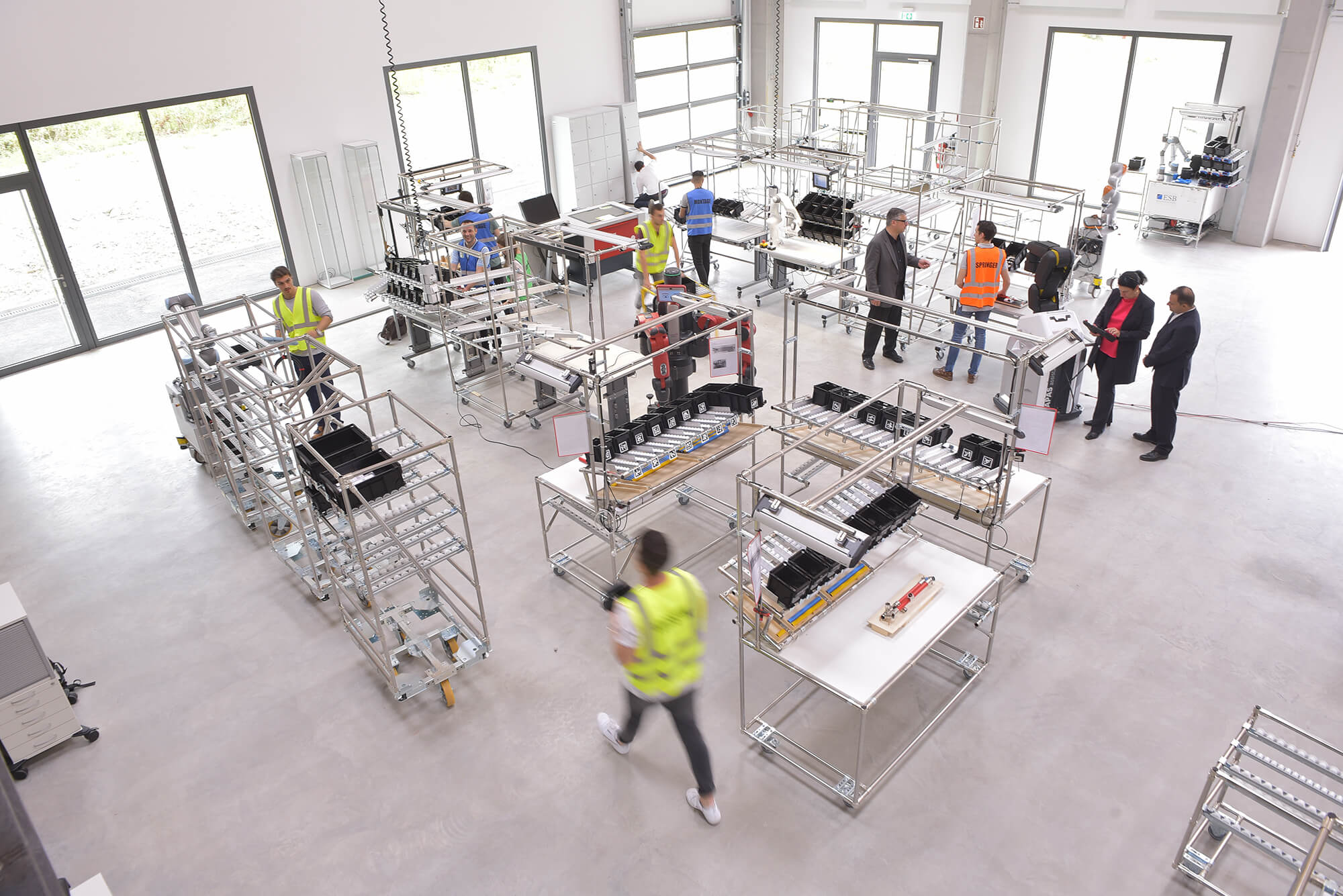 Mensch-Maschine-Kollaboration im Wer150, der Fabrik auf dem Campus