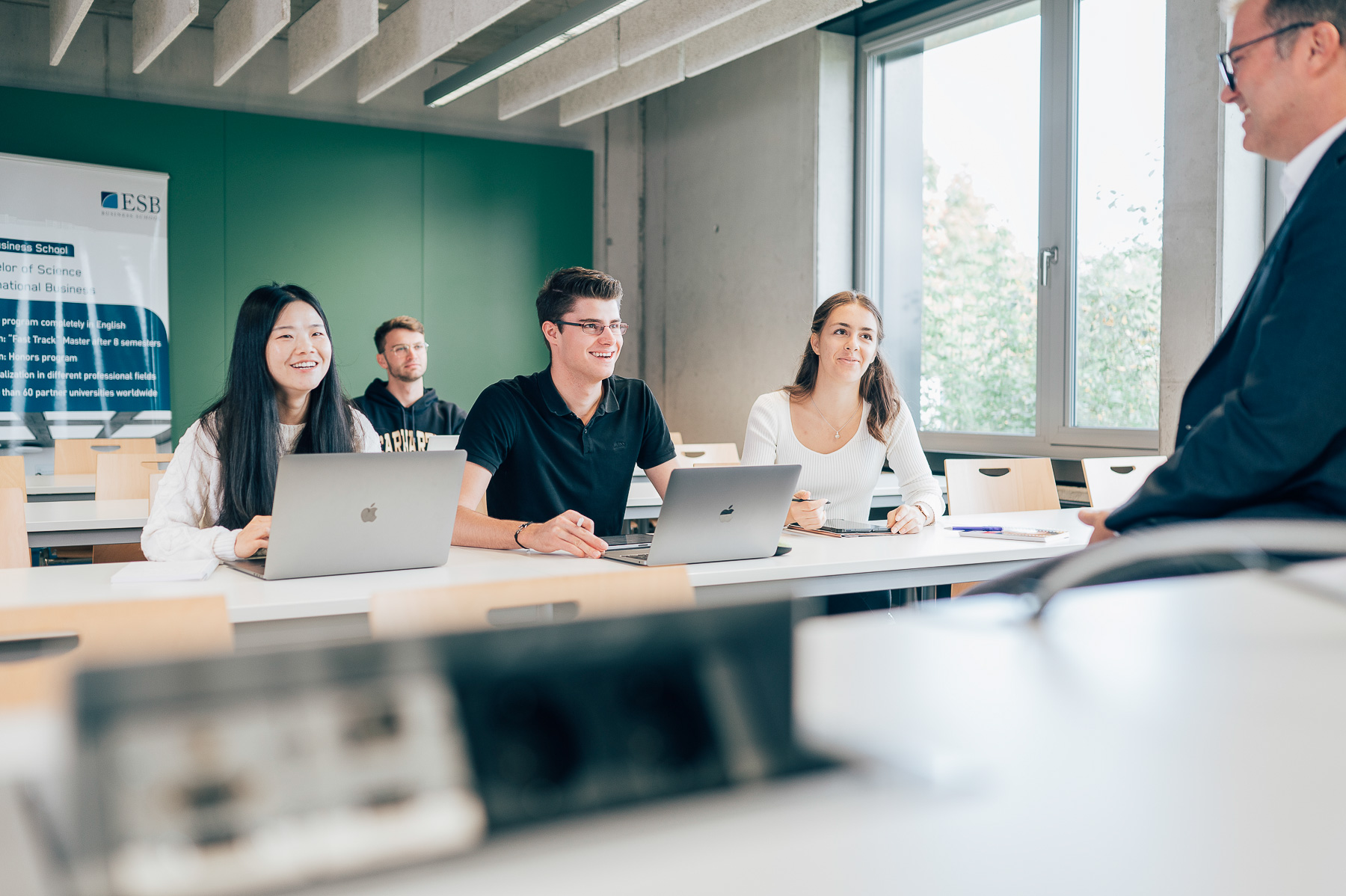 International Business Students attending a lecture at the ESB Business School 