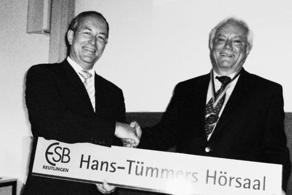 Ehrung Prof. Tümmers mit Benennung eines Hörsaals