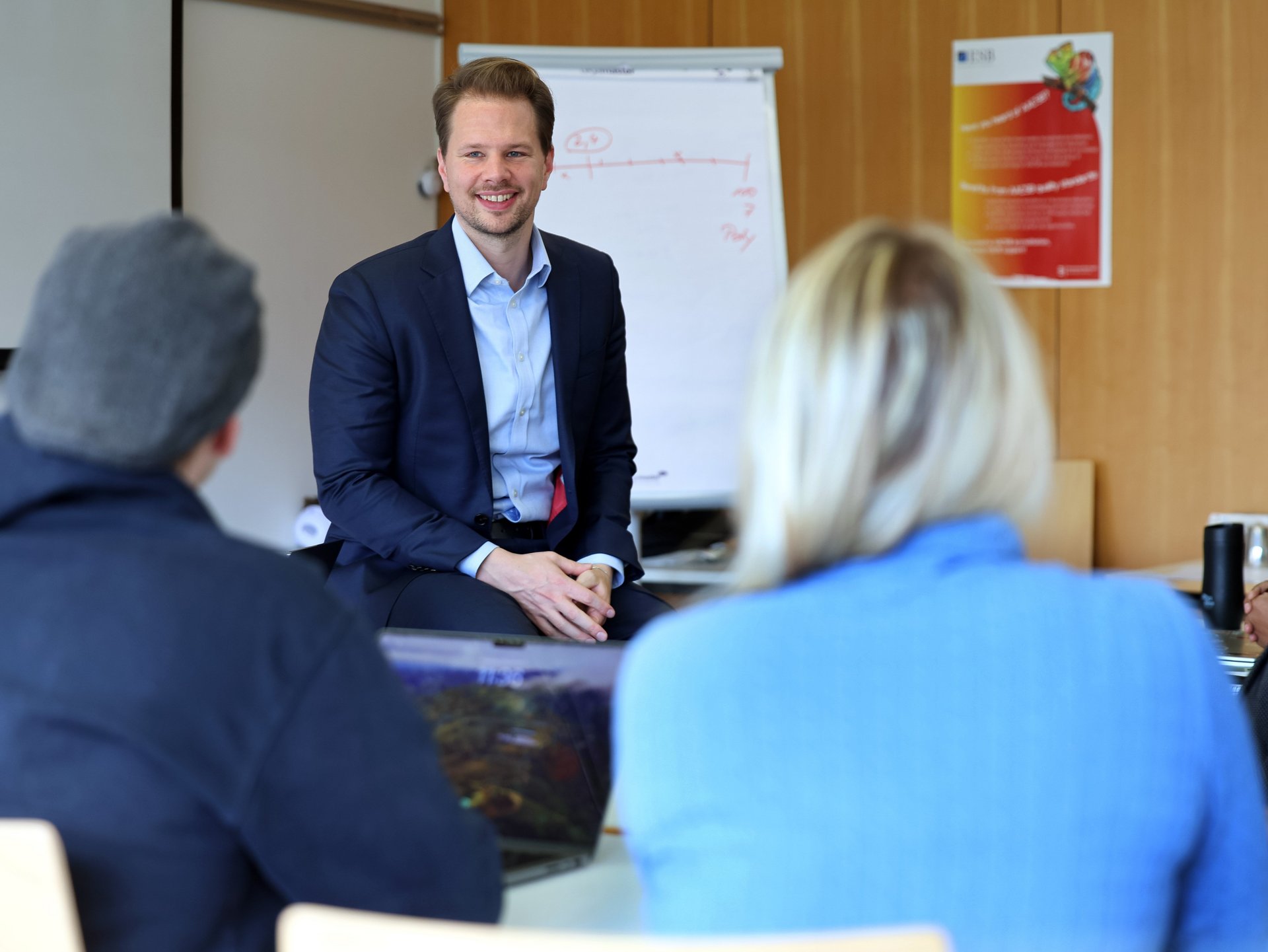 Prof. Wunderlich im Seminar