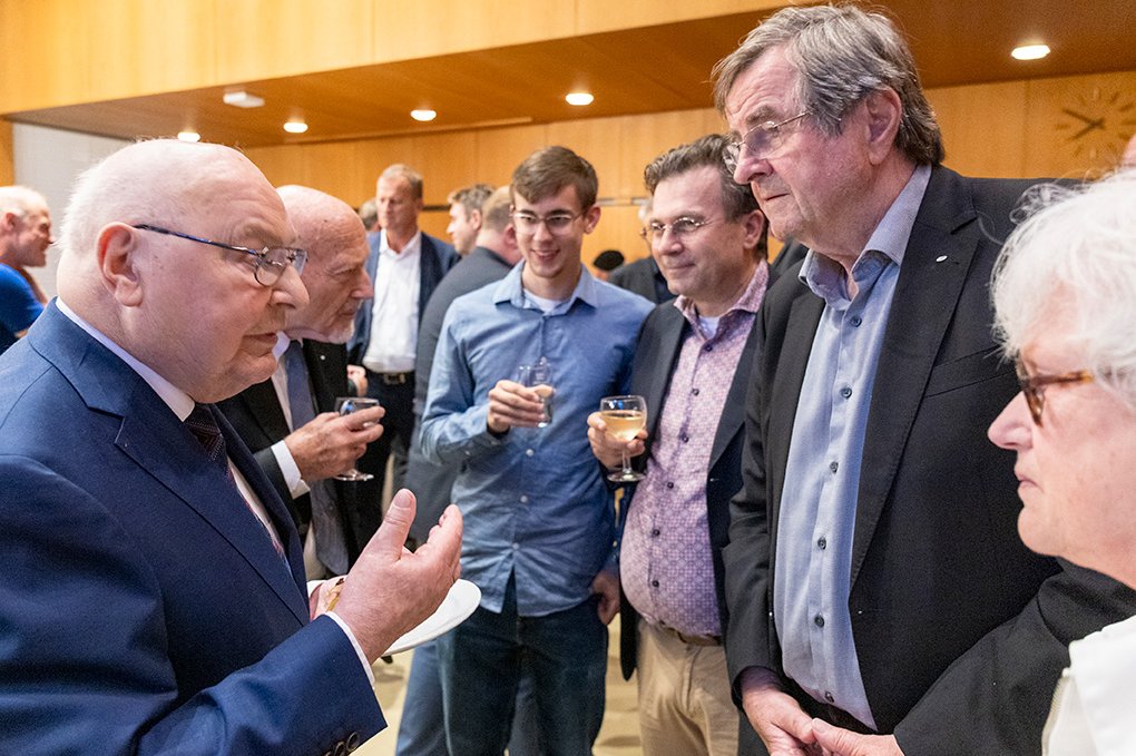 Reception at the town hall hosted by the City of Reutlingen with Eugen Wendler, founder of the Friedrich List Institute at ESB Business School